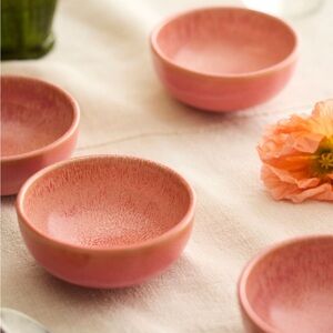 Anthropologie Glaze Stoneware Bowls, Set of 4